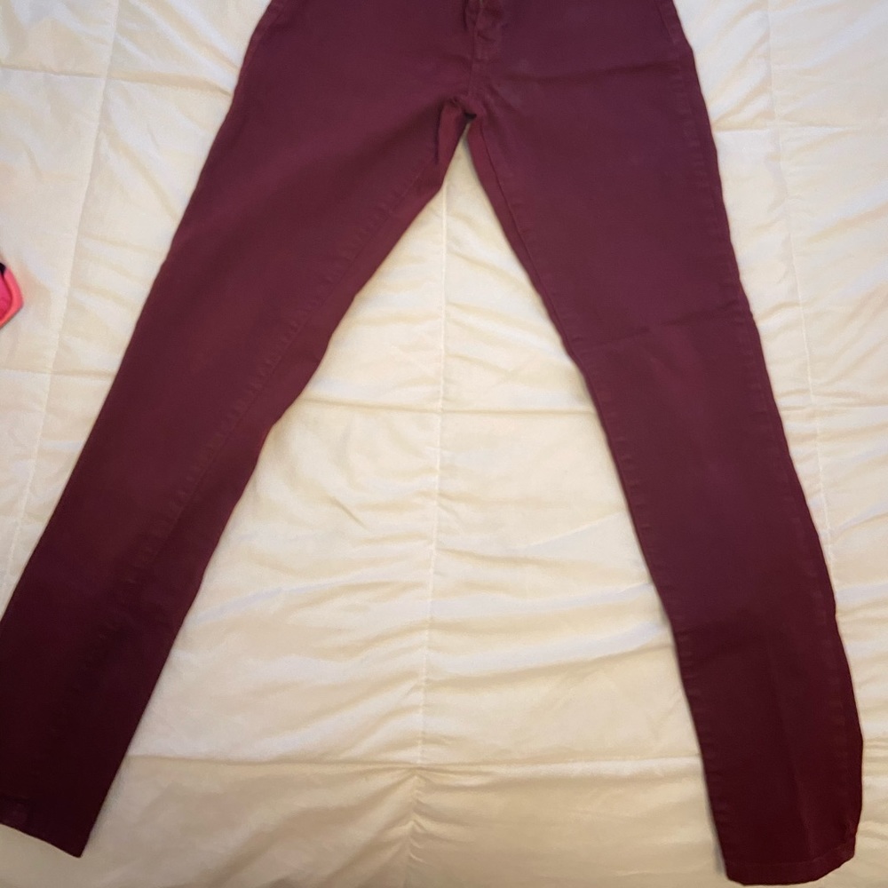 Maroon jeans